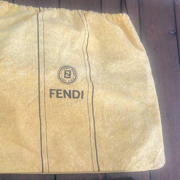 Vintage Fendi Canvas clutch with dust bag